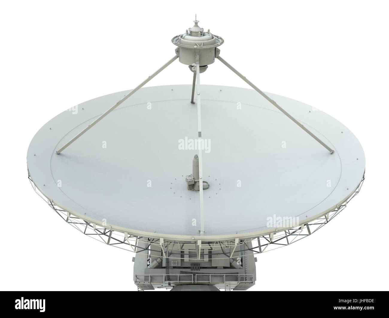3d rendering satellite dish on white background Stock Photo - Alamy