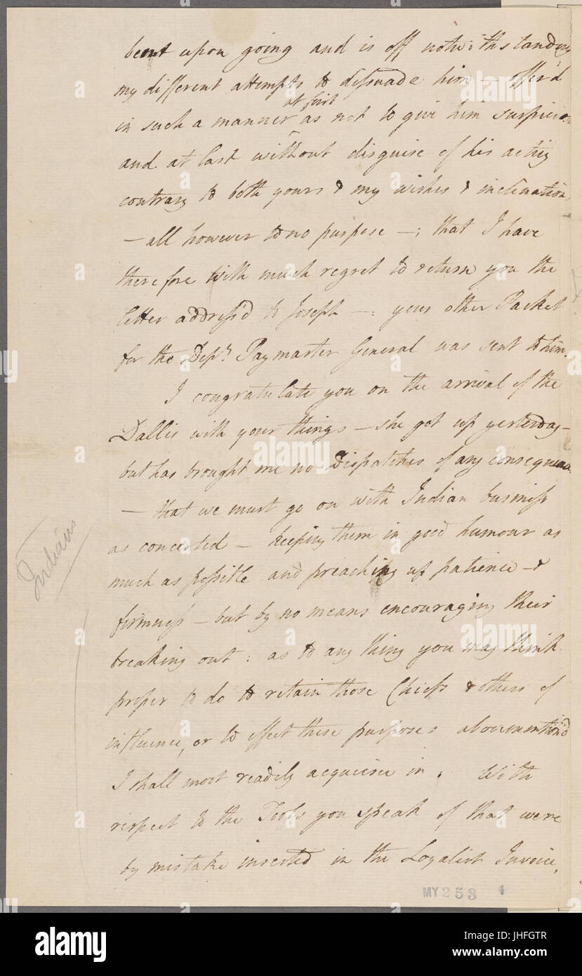 Hope, Henry. Quebec. To Sir John Johnson (NYPL b11868620-5327572 Stock  Photo - Alamy