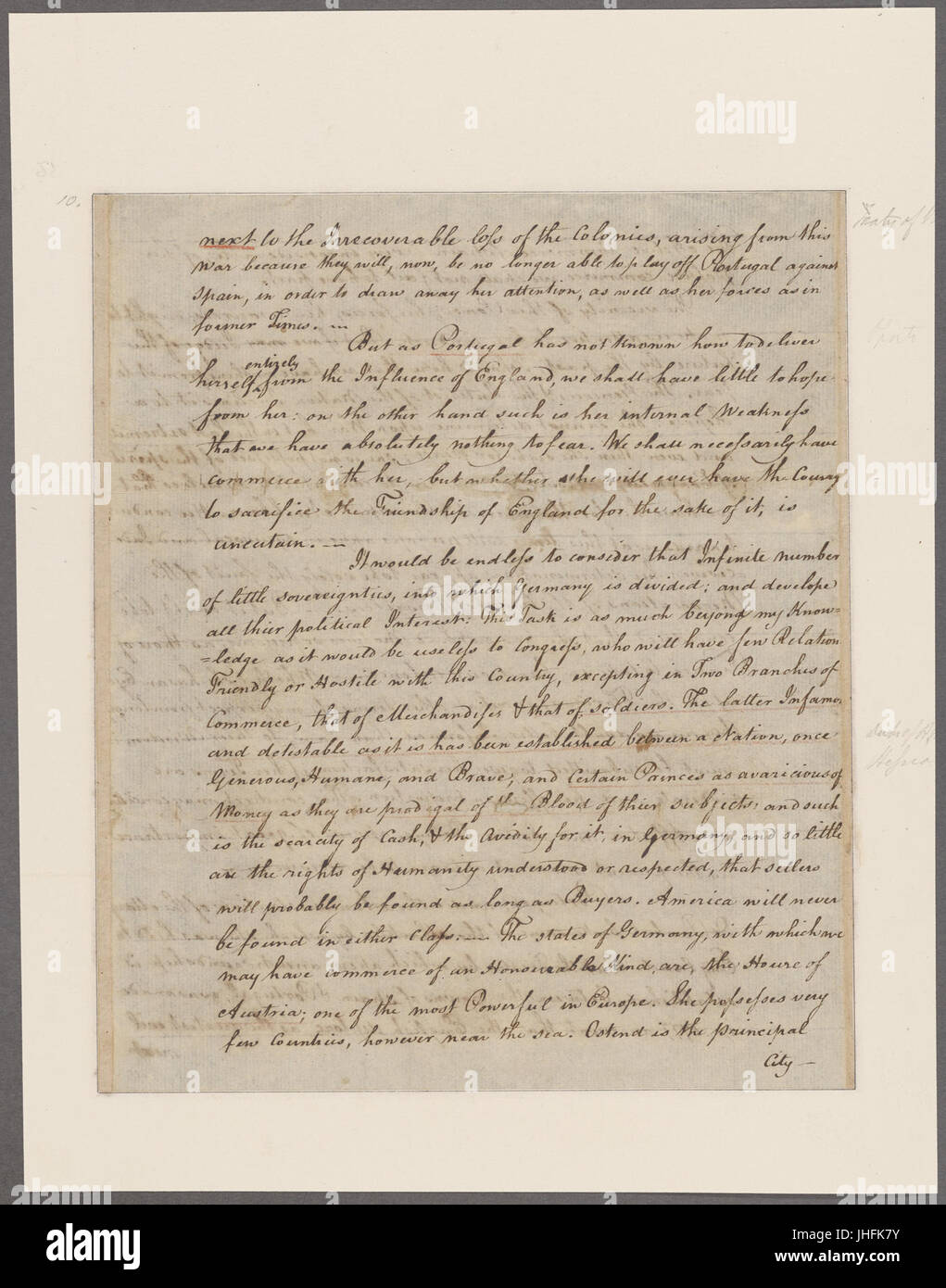 Adams, John. To John Jay (NYPL b11868620-5338909) Stock Photo