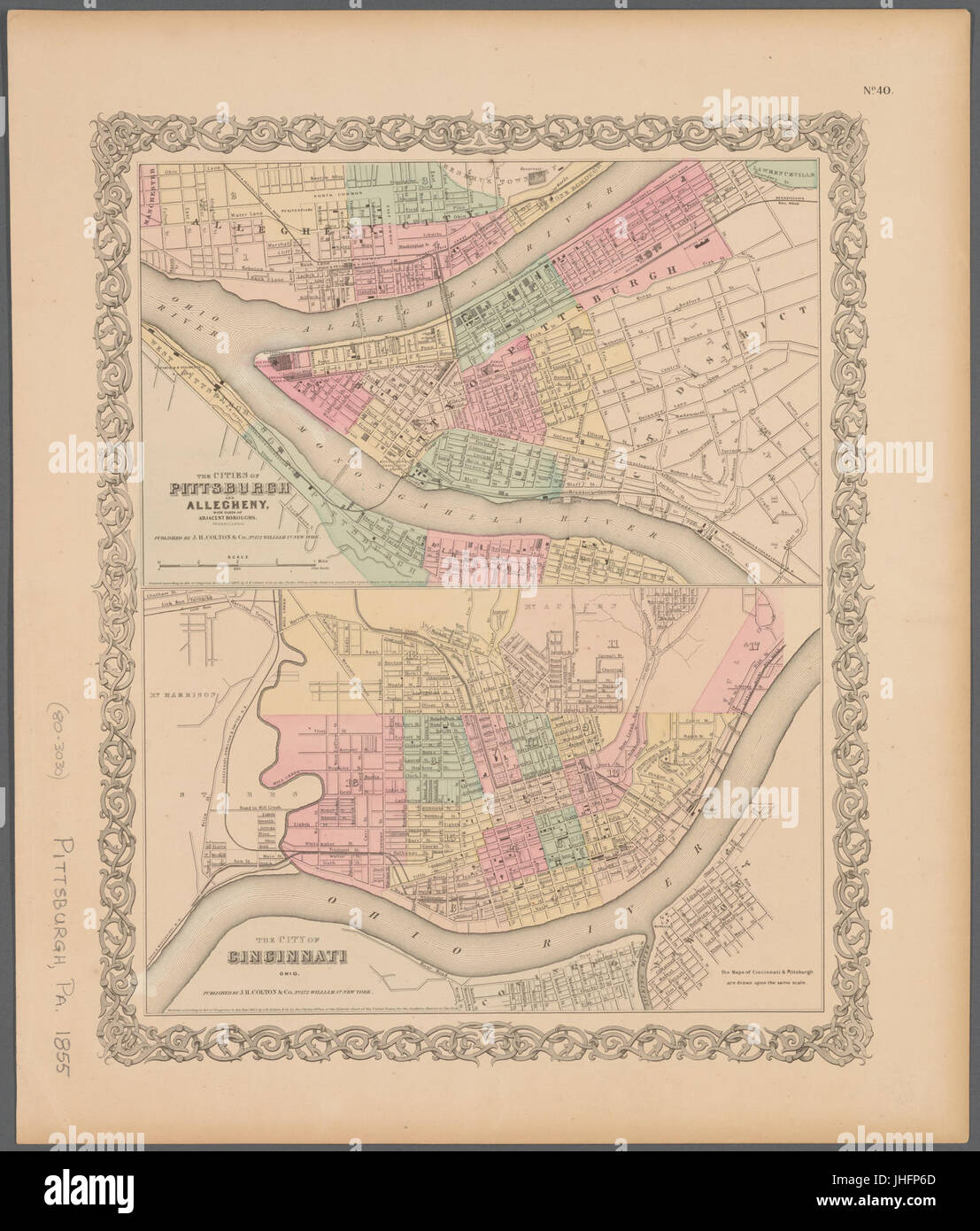 The cities of Pittsburgh and Allegheny, with parts of adjacent boroughs, Pennsylvania (NYPL