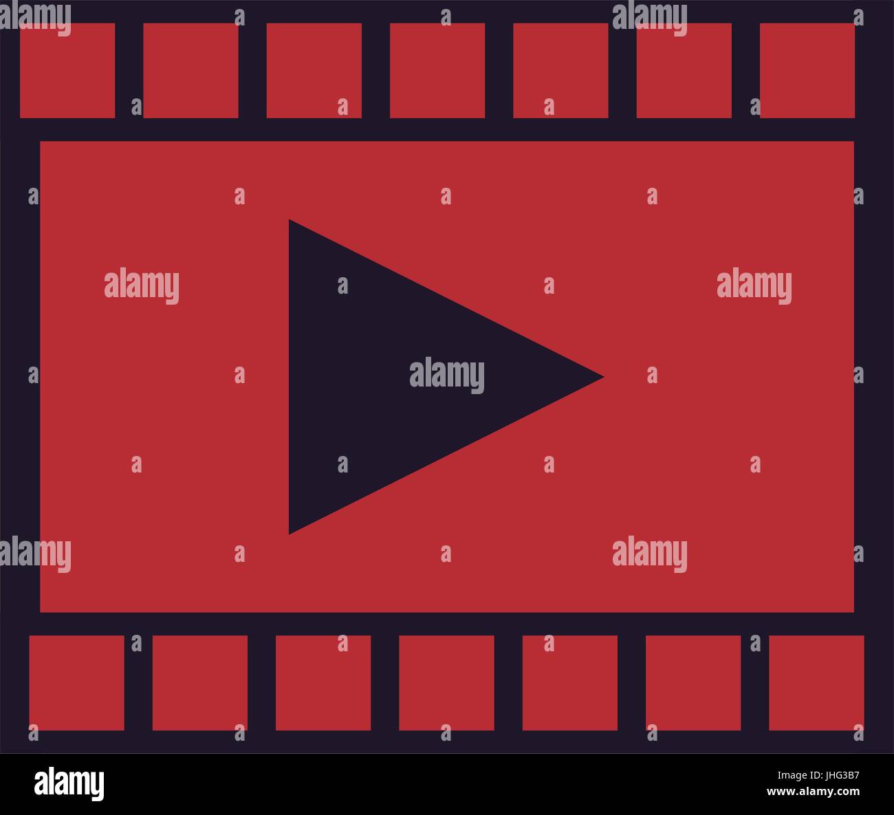 film strip with play video button Stock Vector Image & Art - Alamy