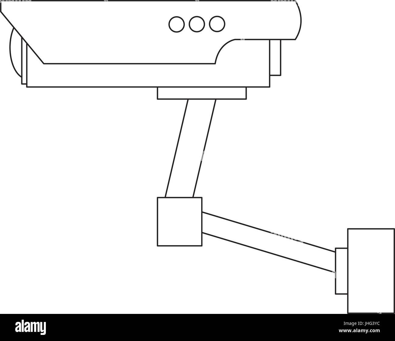 surveillance camera warning video system sign Stock Vector Image & Art