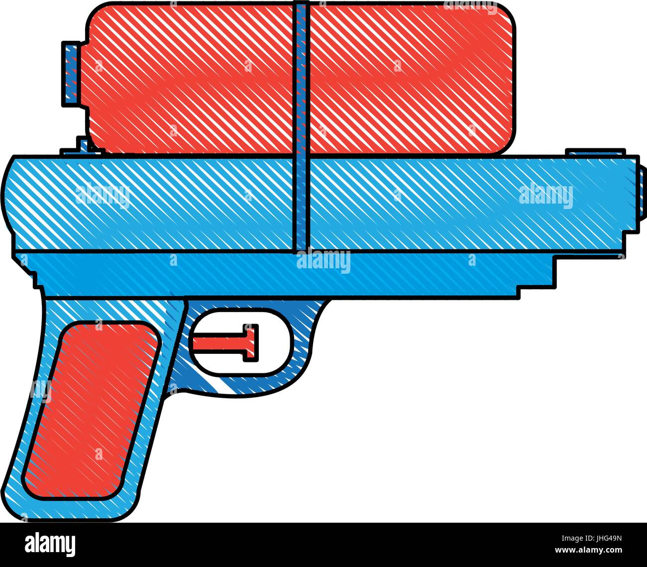 toy water gun plastic play funny icon Stock Vector Image & Art - Alamy
