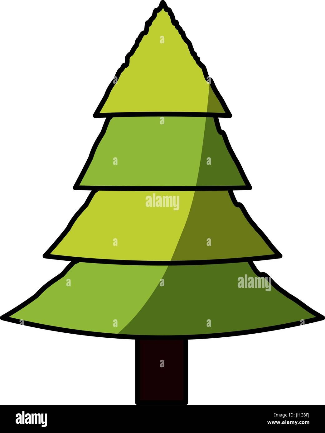 Tree pine isolated icon vector illustration graphic design Stock Vector ...