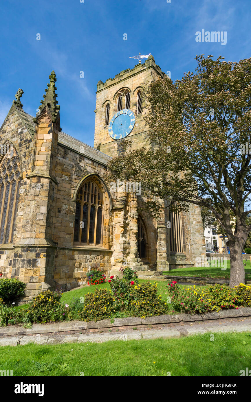 St Mary's church, Scarborough, North Yorkshire, England. A well known church in this popular seaside resort. Stock Photo