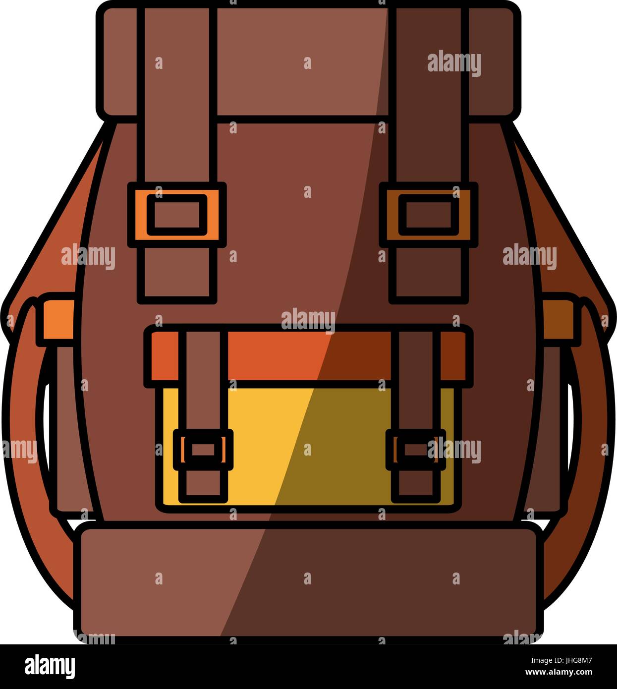 Camping backpack isolated icon vector illustration graphic design Stock ...