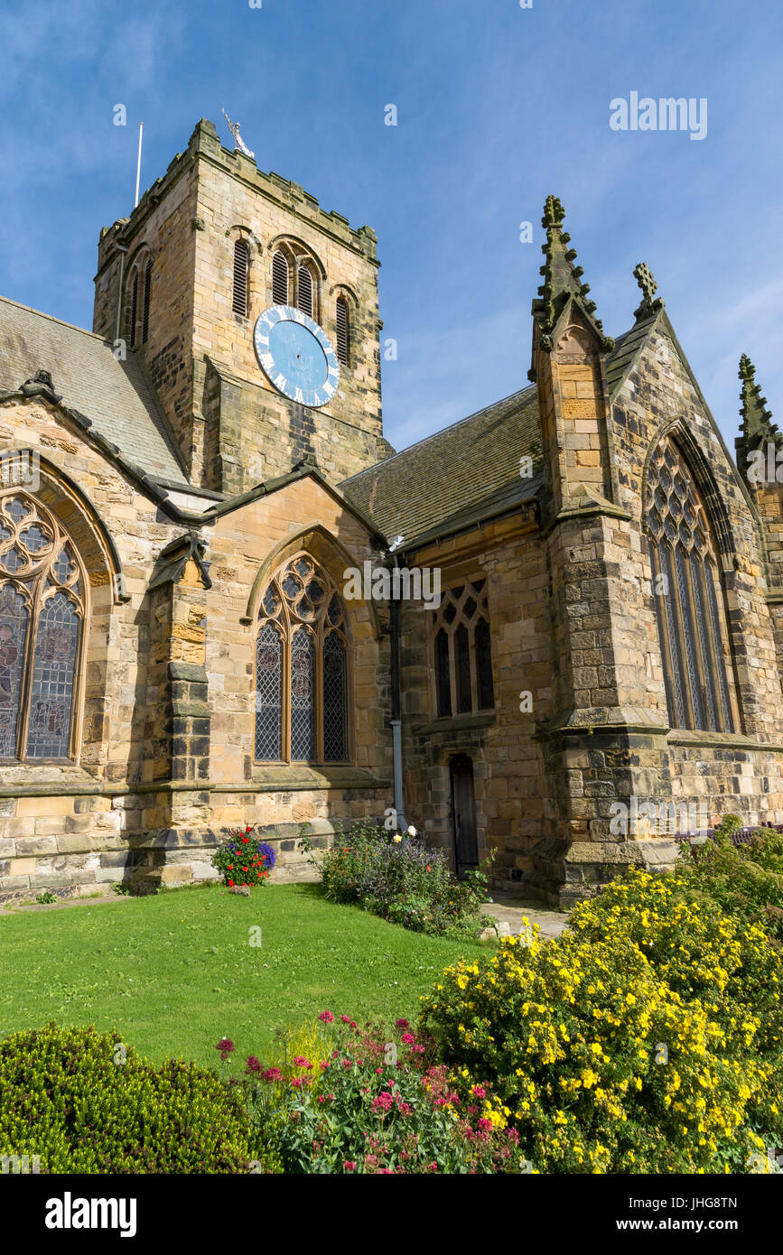 St Mary's church, Scarborough, North Yorkshire, England. A well known church in this popular seaside resort. Stock Photo