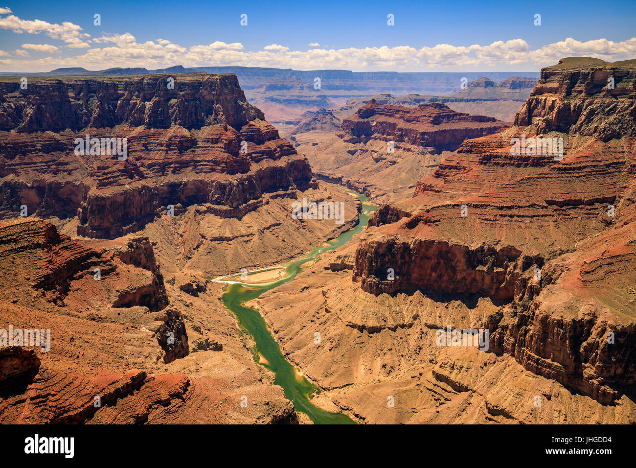 Confluence of the Main and Little Colorado rivers, Grand Canyon National Park, Arizona, USA Stock Photo