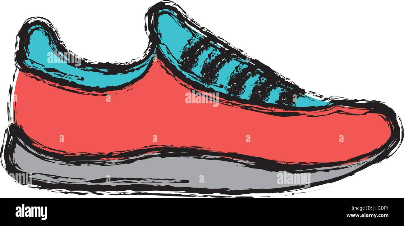 sport shoe icon over white background vector illustration Stock Vector ...