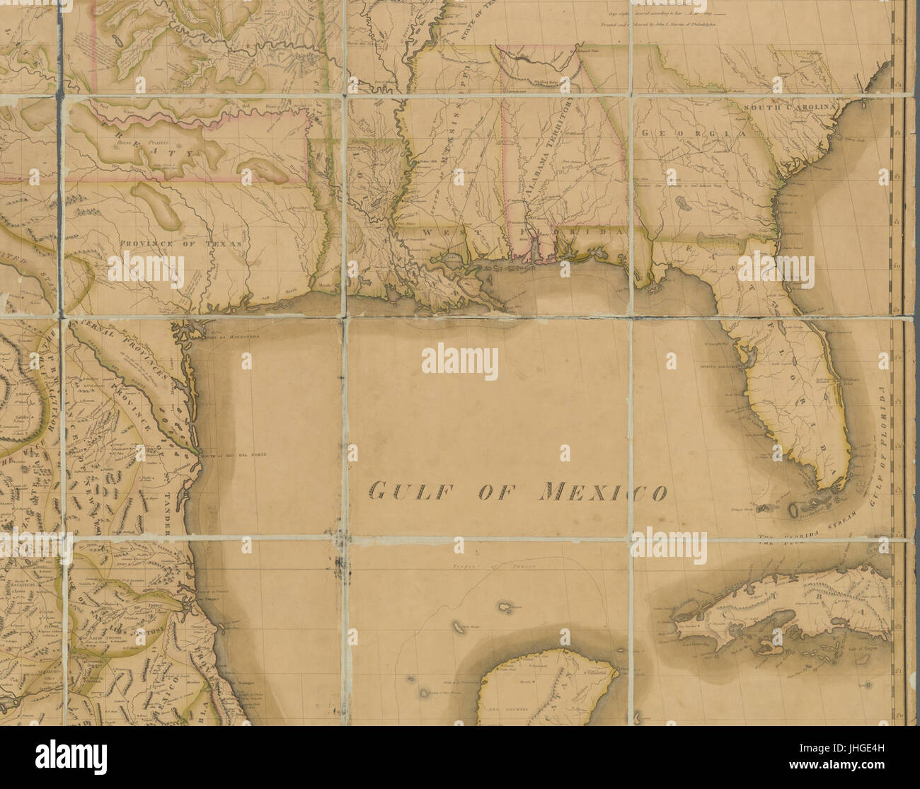 Humboldt Map of Mexico, Texas, Louisiana, and Florida, geography of 