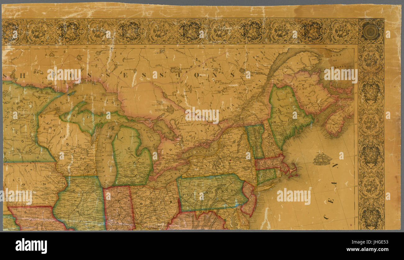 New map of that portion of North America, exhibiting the United States ...