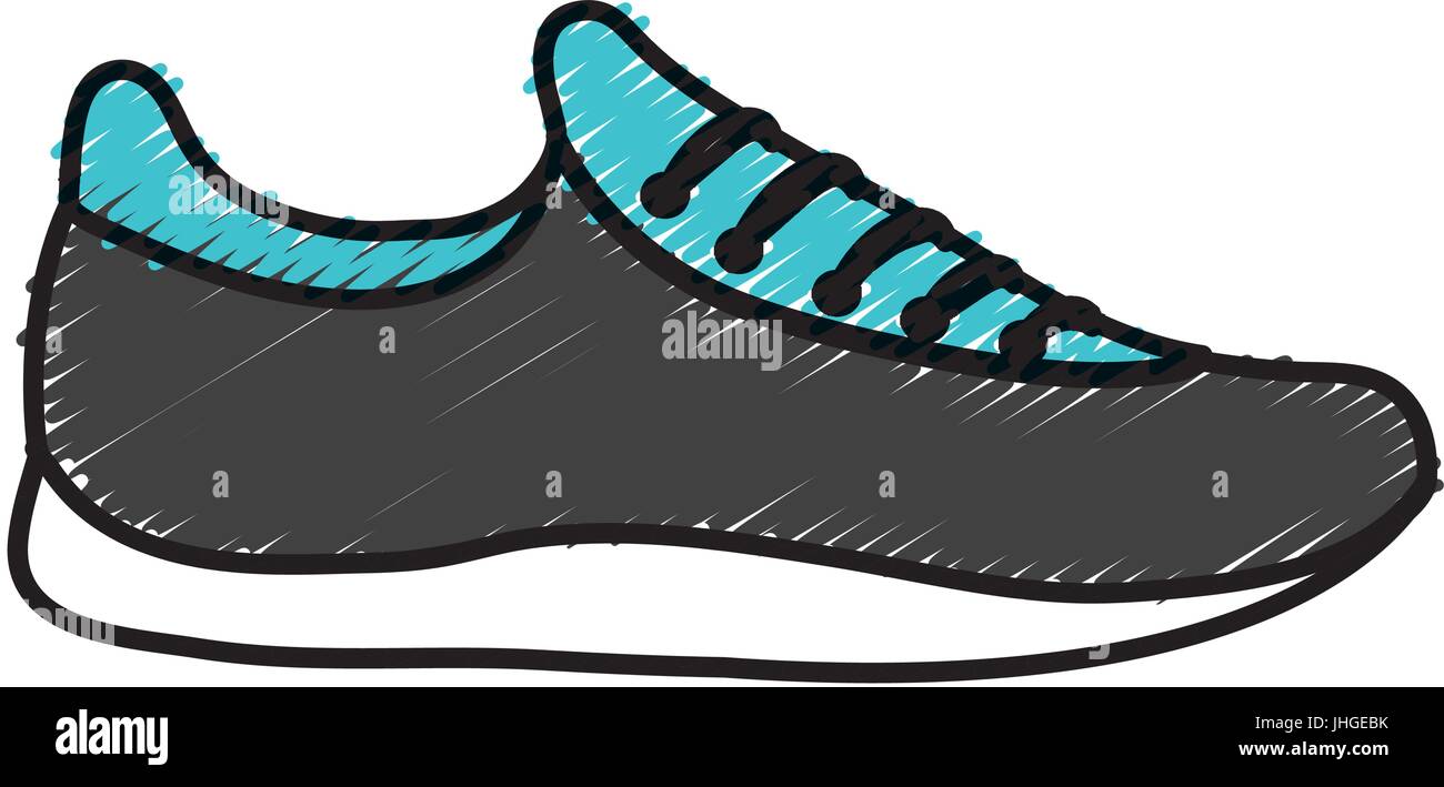 sport shoe icon over white background vector illustration Stock Vector ...