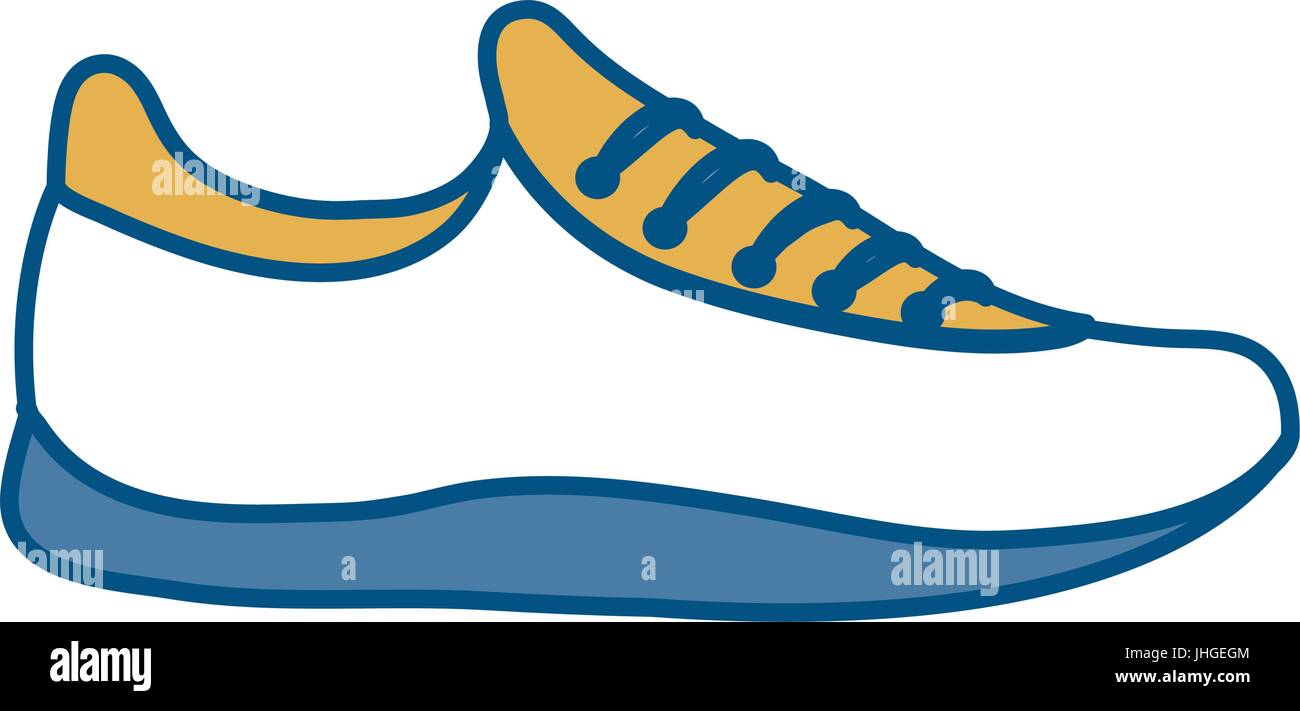 sport shoe icon over white background vector illustration Stock Vector ...