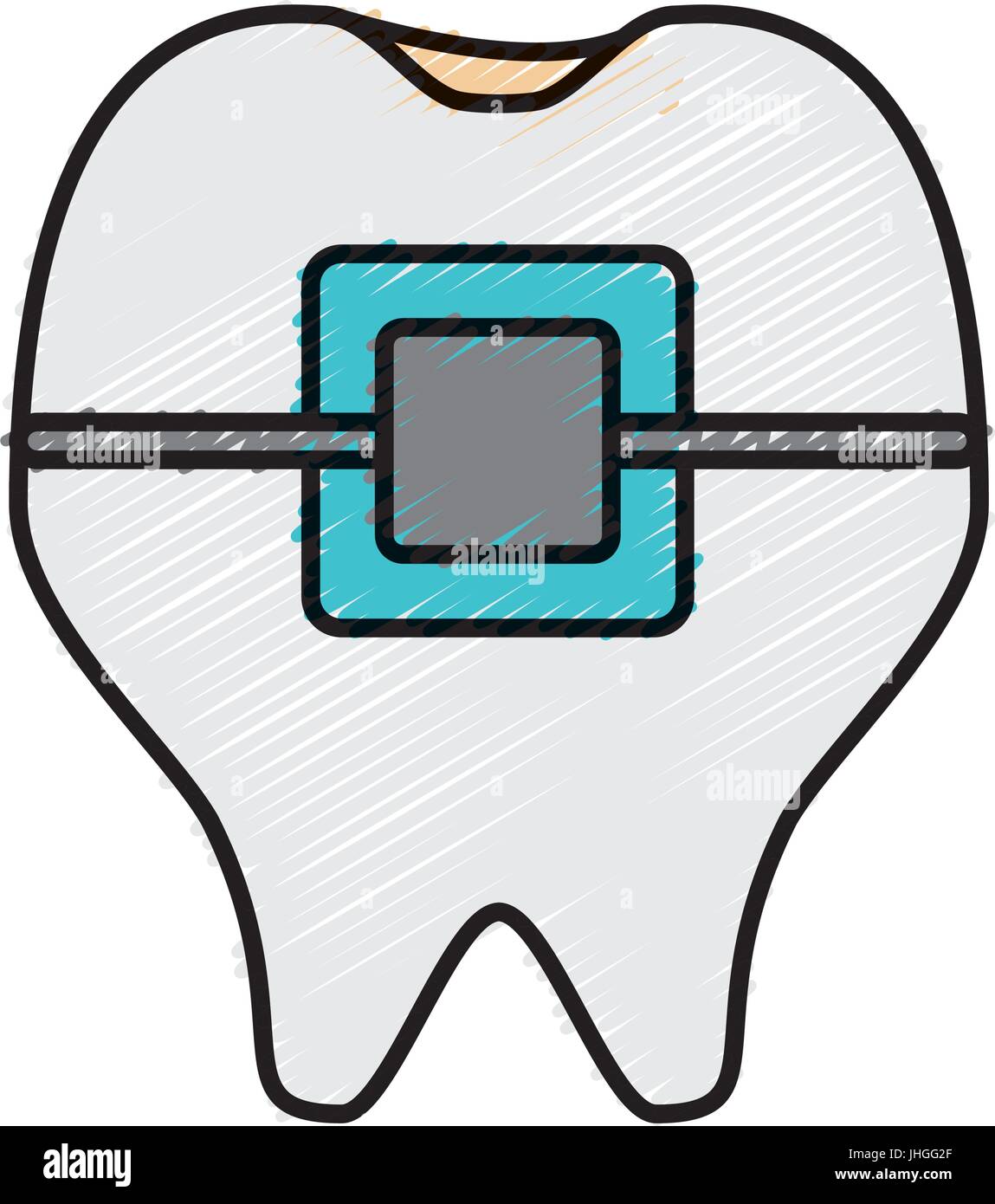 tooth icon over white background vector illustration Stock Vector Image ...