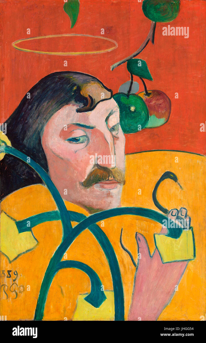 Paul Gauguin Autoportrait au nimbe (1889 Stock Photo Alamy