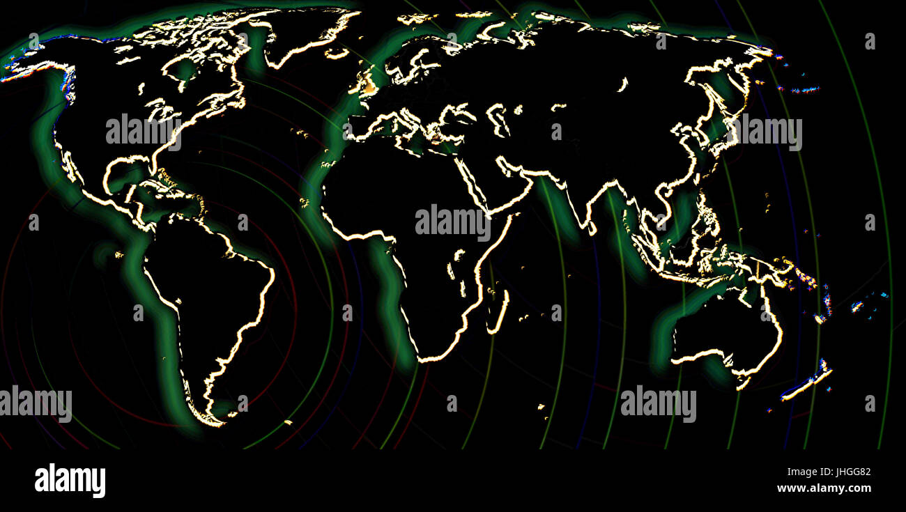 map world illustration Stock Photo