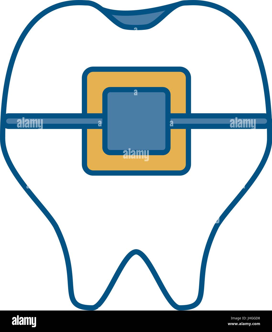 tooth icon over white background vector illustration Stock Vector Image ...