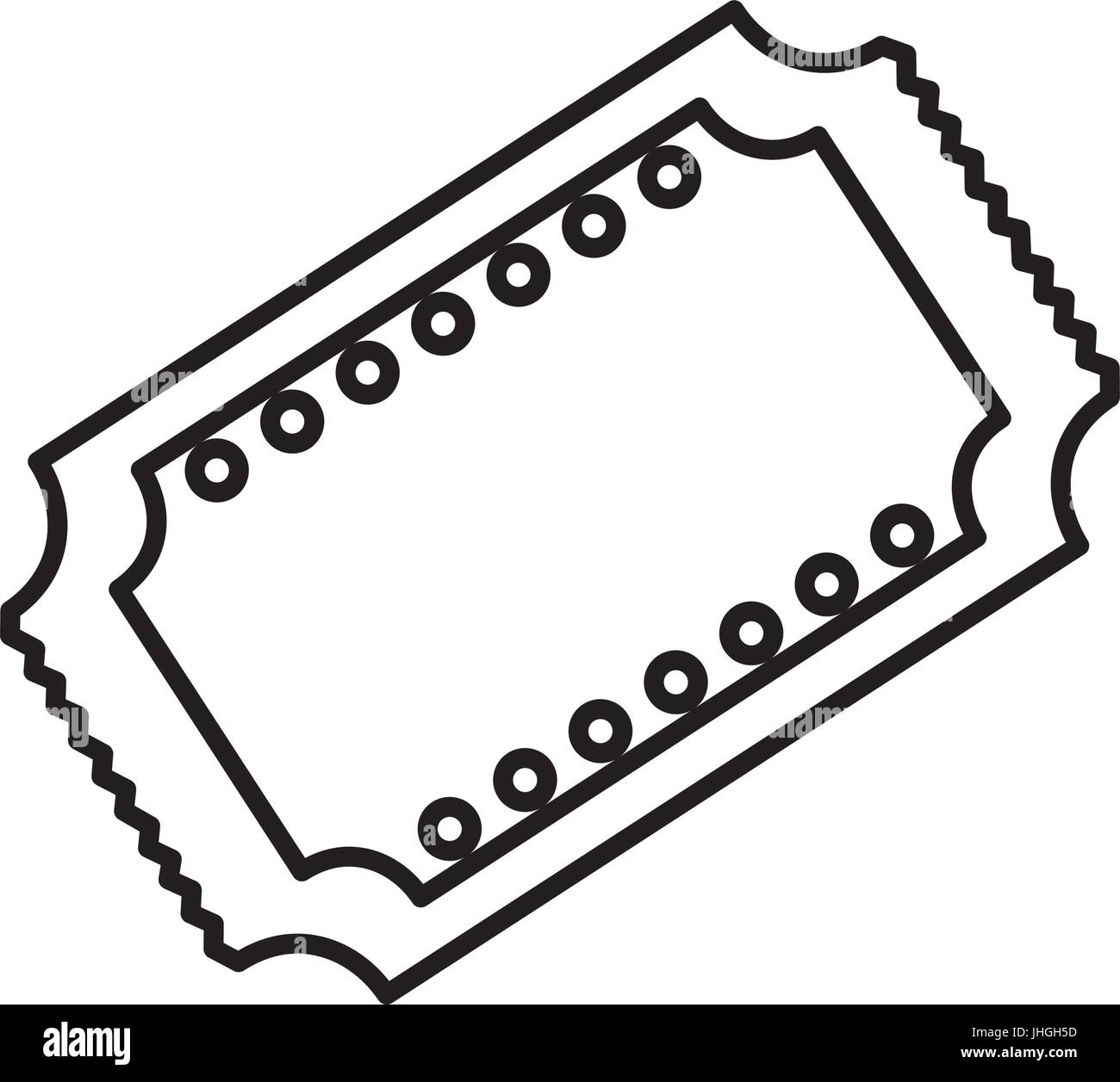 cinema ticket icon over white background vector illustration Stock ...