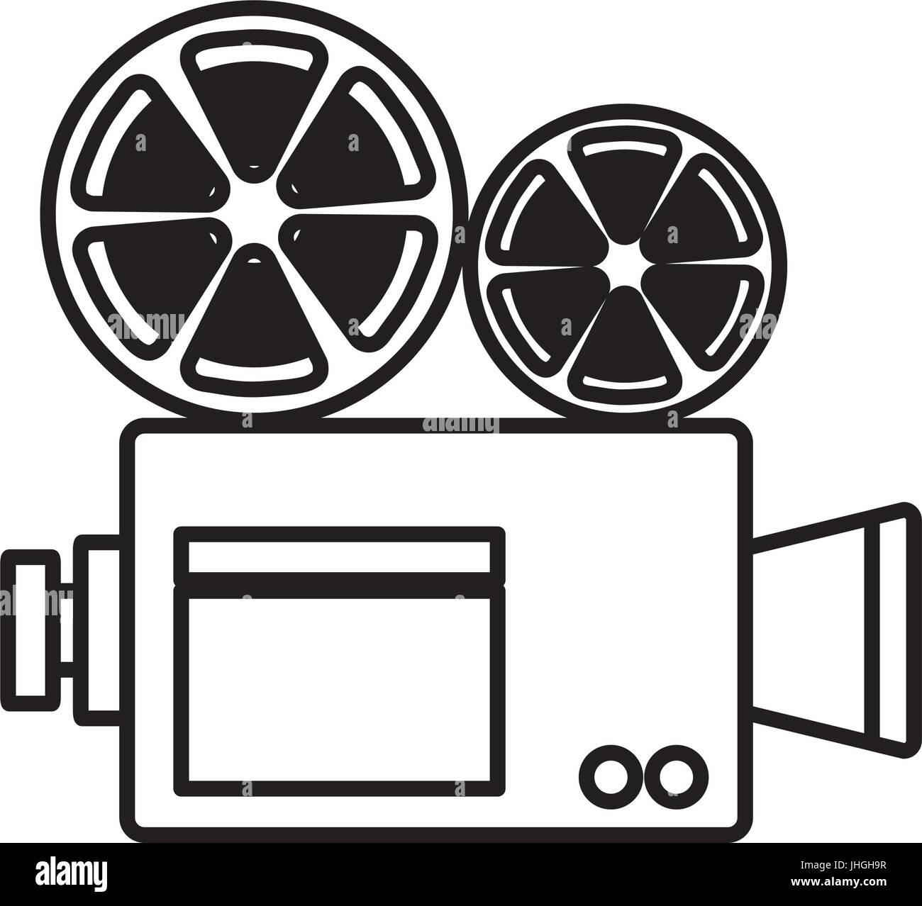 cinema camera icon over white background vector illustration Stock ...