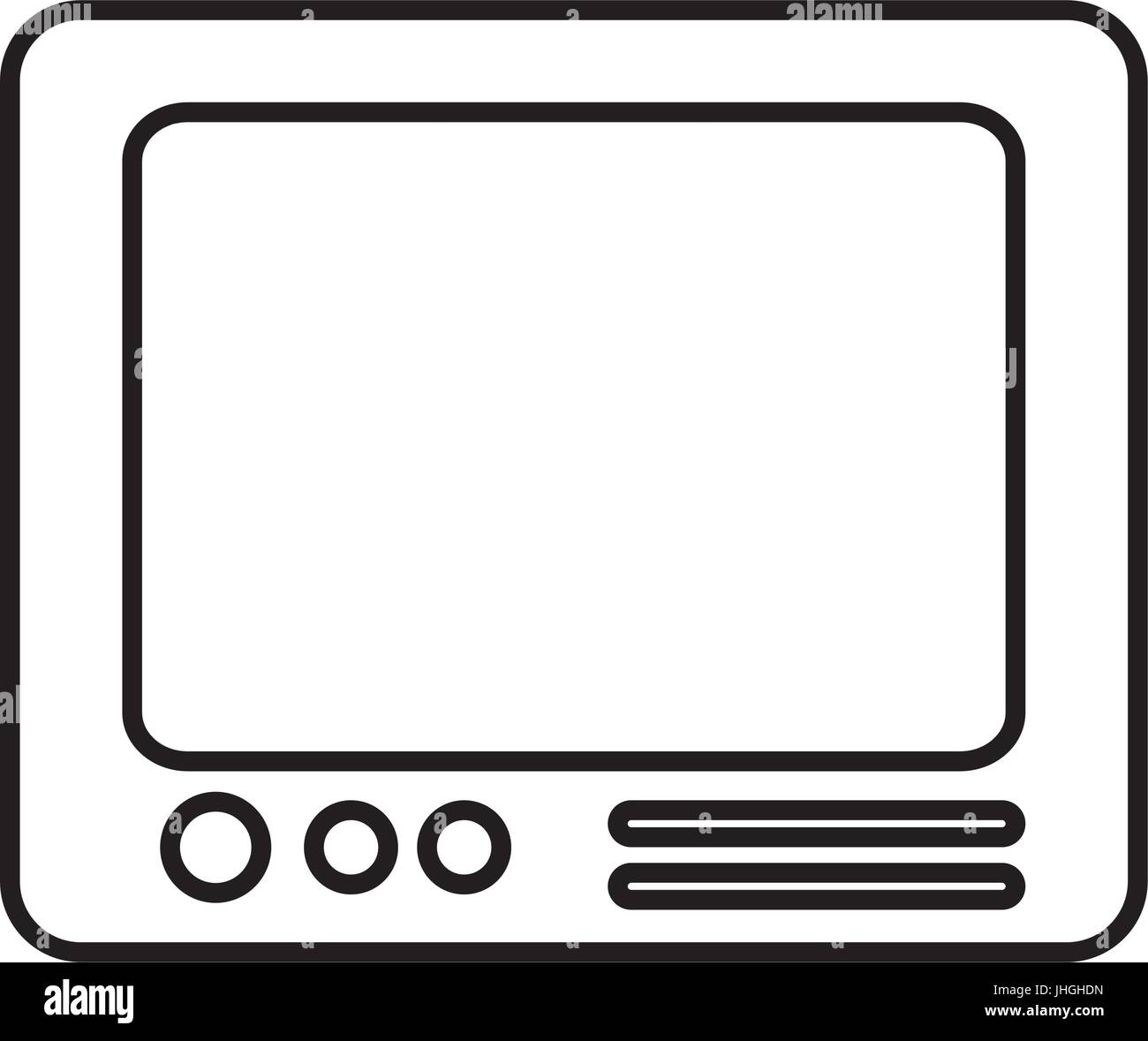 television icon over white background vector illustration Stock Vector ...
