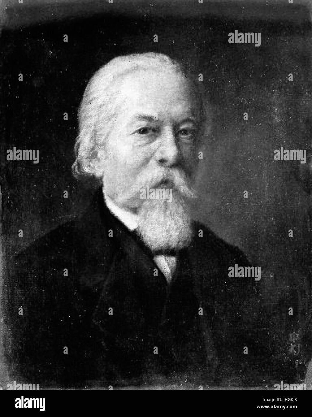 Karel Javurek 30. 7. 1815-24. 3. 1909 - Vlastni podobizna Stock Photo