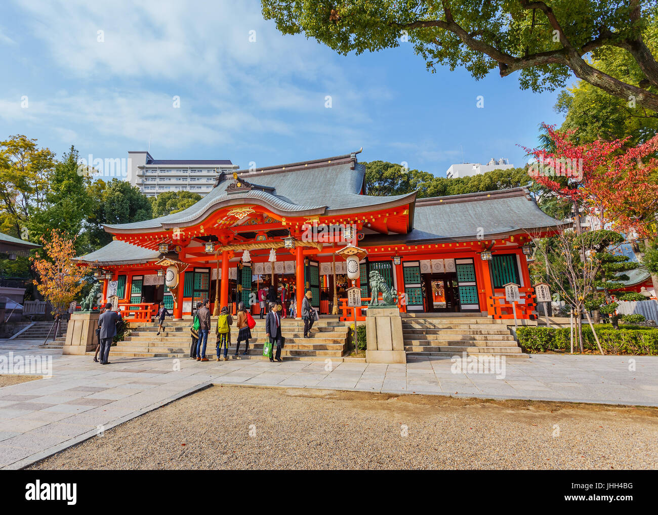 Ikuta-jinja Shine in Kobe, Japan Stock Photo