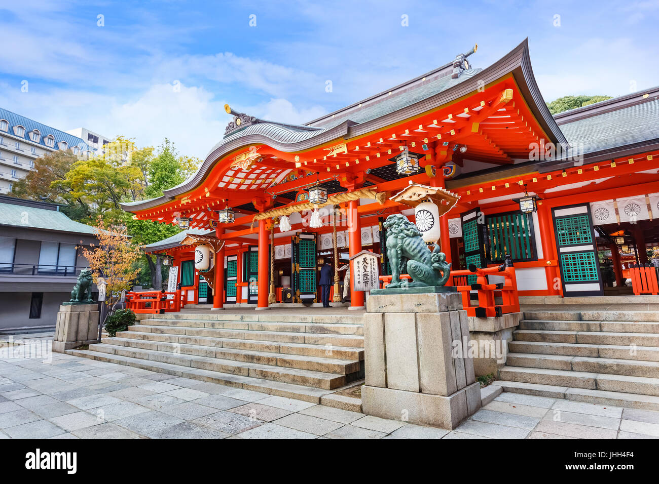 Ikuta-jinja Shine in Kobe, Japan Stock Photo
