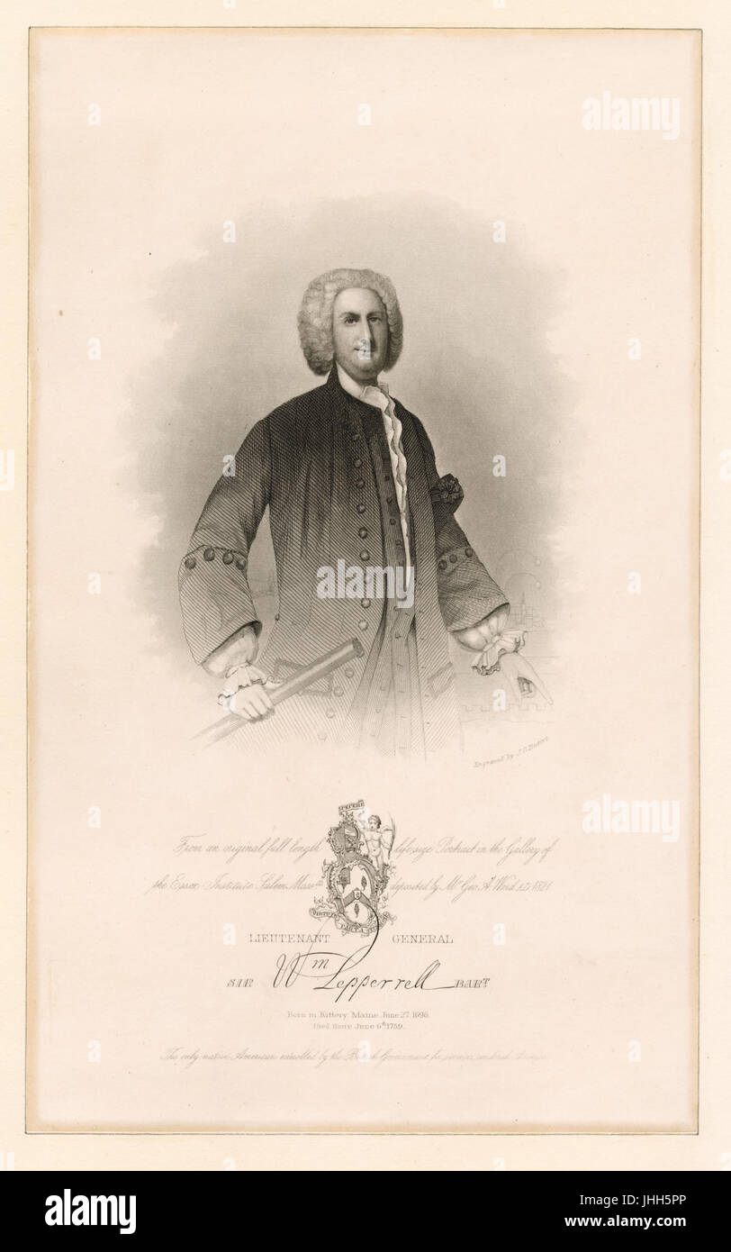 Major Perrel Lieutenant General Sir Wm. Pepperrell (NYPL Hades-247648-422728 Stock ...