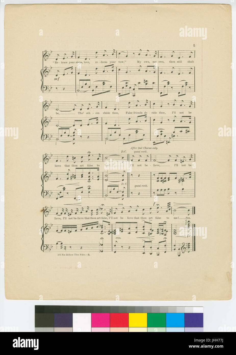 I'll not belive thee false (NYPL Hades-447686-1688725) Stock Photo