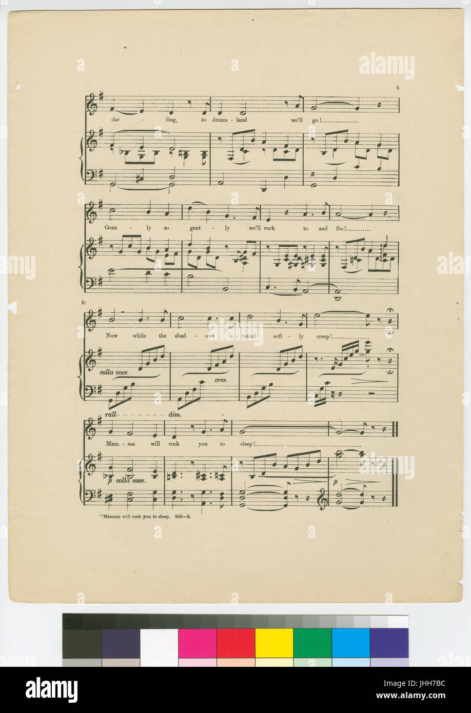 Mamma will rock you to sleep (NYPL Hades4477061688901 Stock Photo Alamy