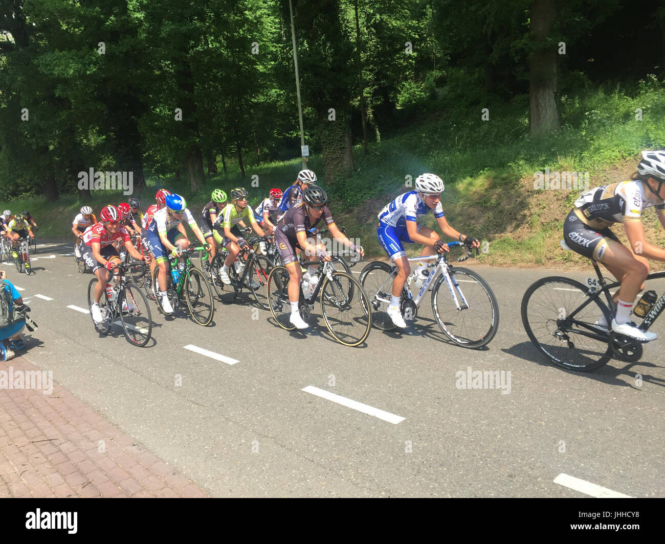 2016 Boels Rental Ladies Tour (climb before 1st passage) (26678679753) Stock Photo