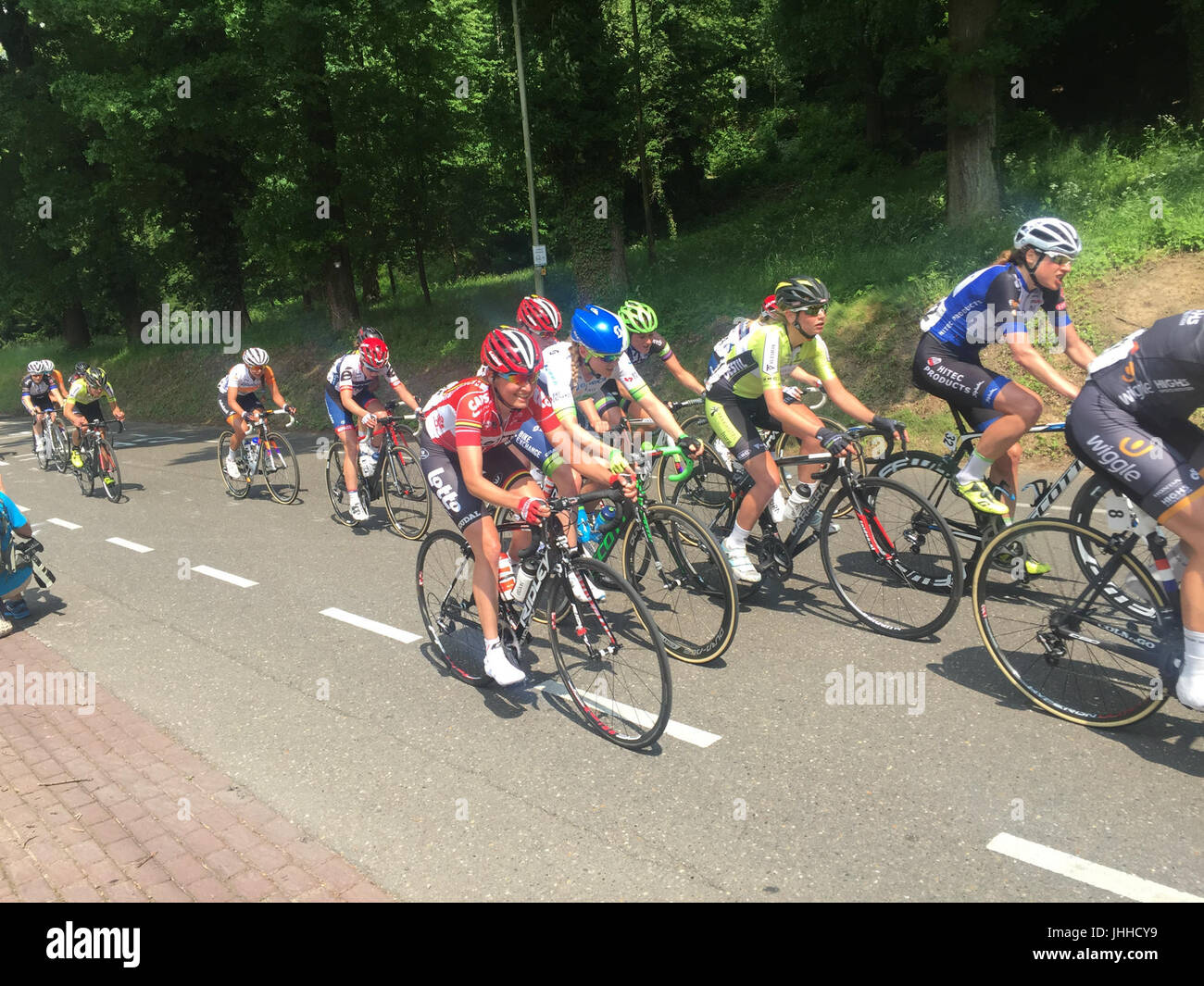 2016 Boels Rental Ladies Tour (climb before 1st passage) (26678680573) Stock Photo