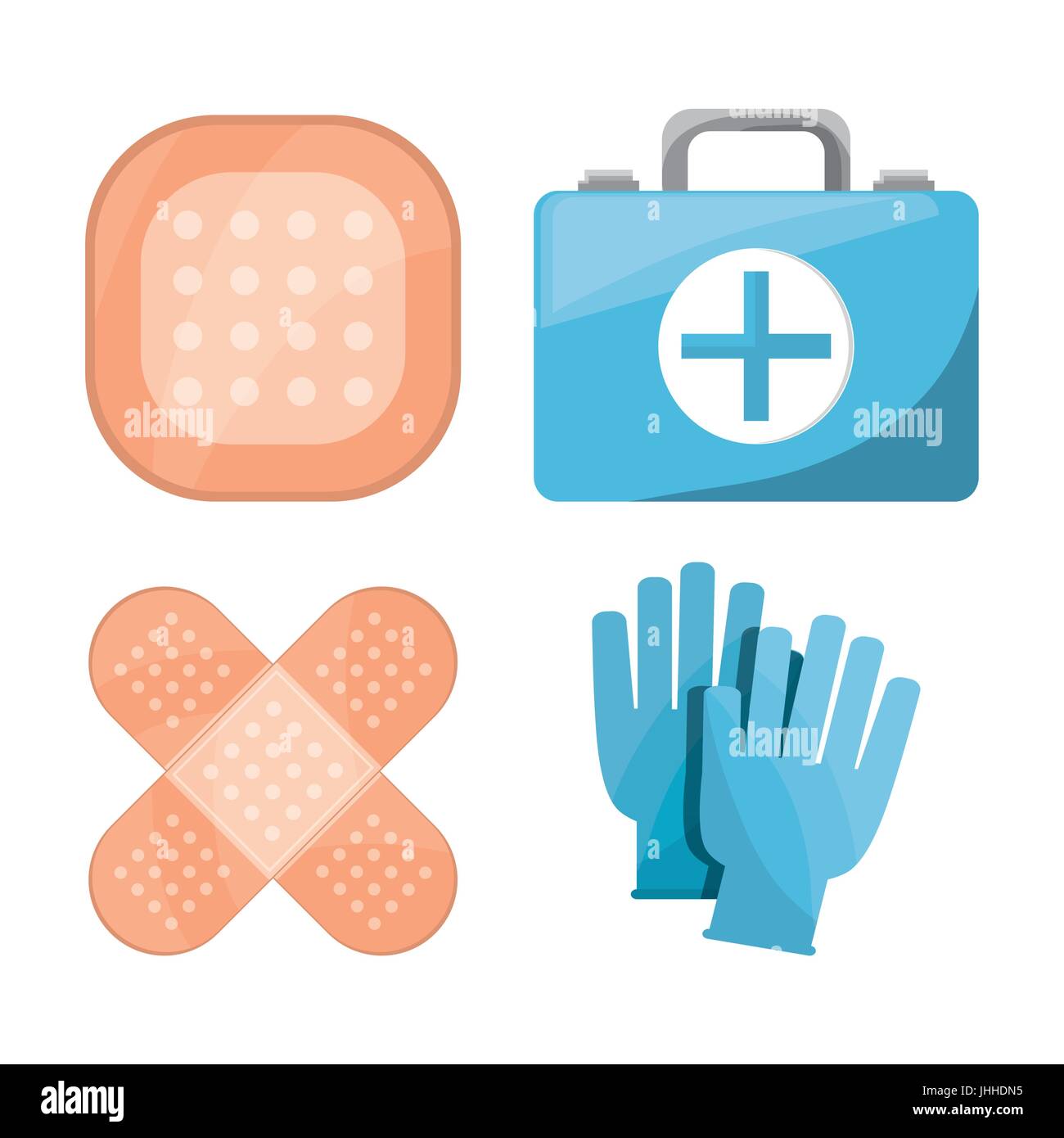 set medical first aid kit to pharmacy urgency Stock Vector Image & Art