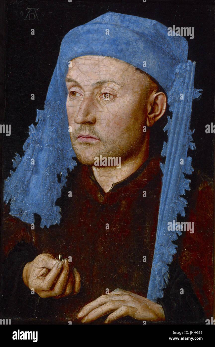 Man in a Blue Cap - Jan van Eyck - Google Cultural InstituteFXD Stock Photo