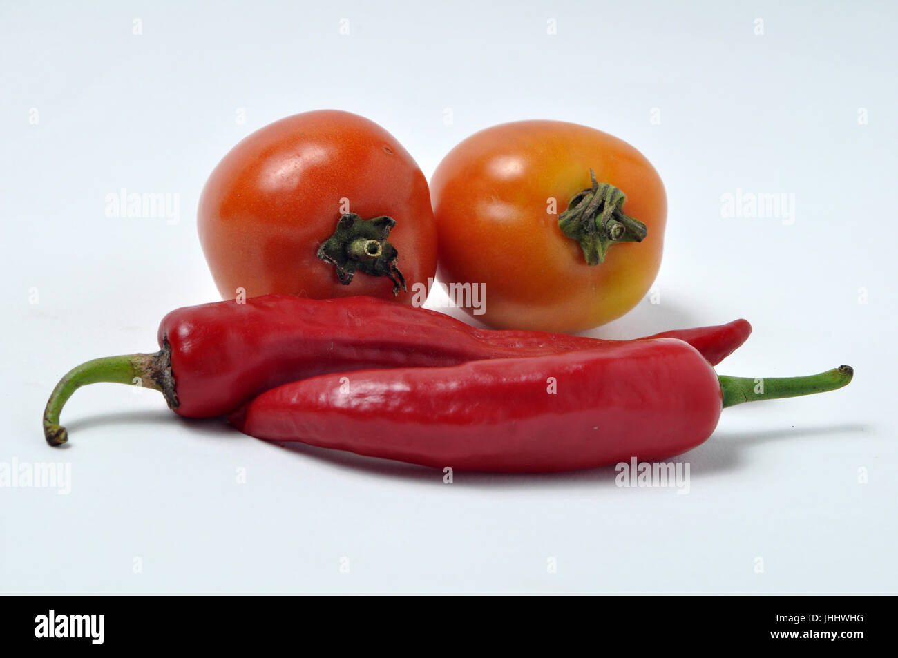 Red Chili and Tomato Stock Photo - Alamy