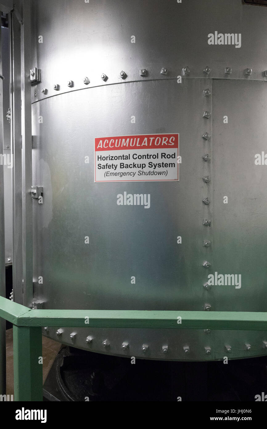 Accumulator room, The B Reactor Hanford, near Richland, Washington Stock Photo