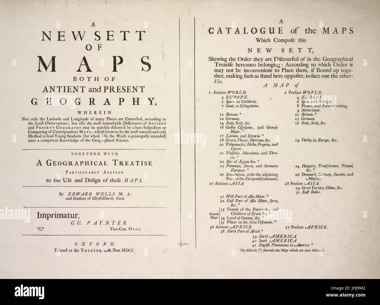First Map Published A new sett of maps hi-res stock photography and images - Alamy