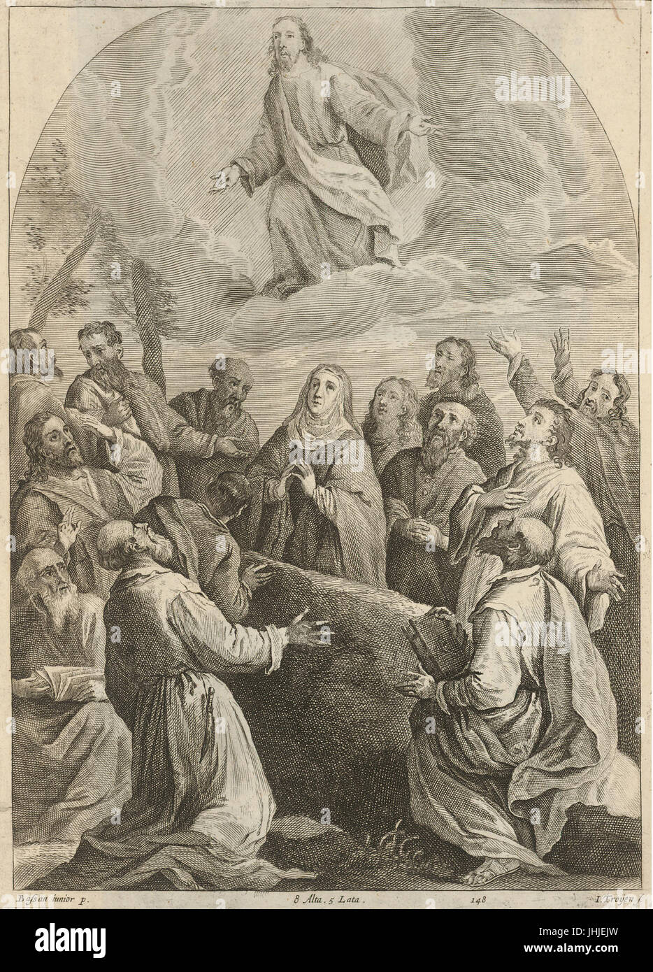 Jan van Troyen - Ascension of Christ SVK-SNG.G 11965-149 Stock Photo