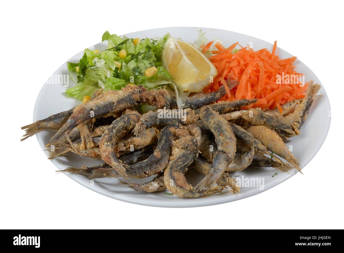 Sardalya Tava - Turkish grilled sardines. Stock Photo
