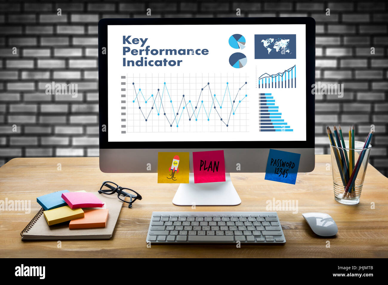 KPI Acronym (Key Performance Indicator) Business Team Hands At Work ...