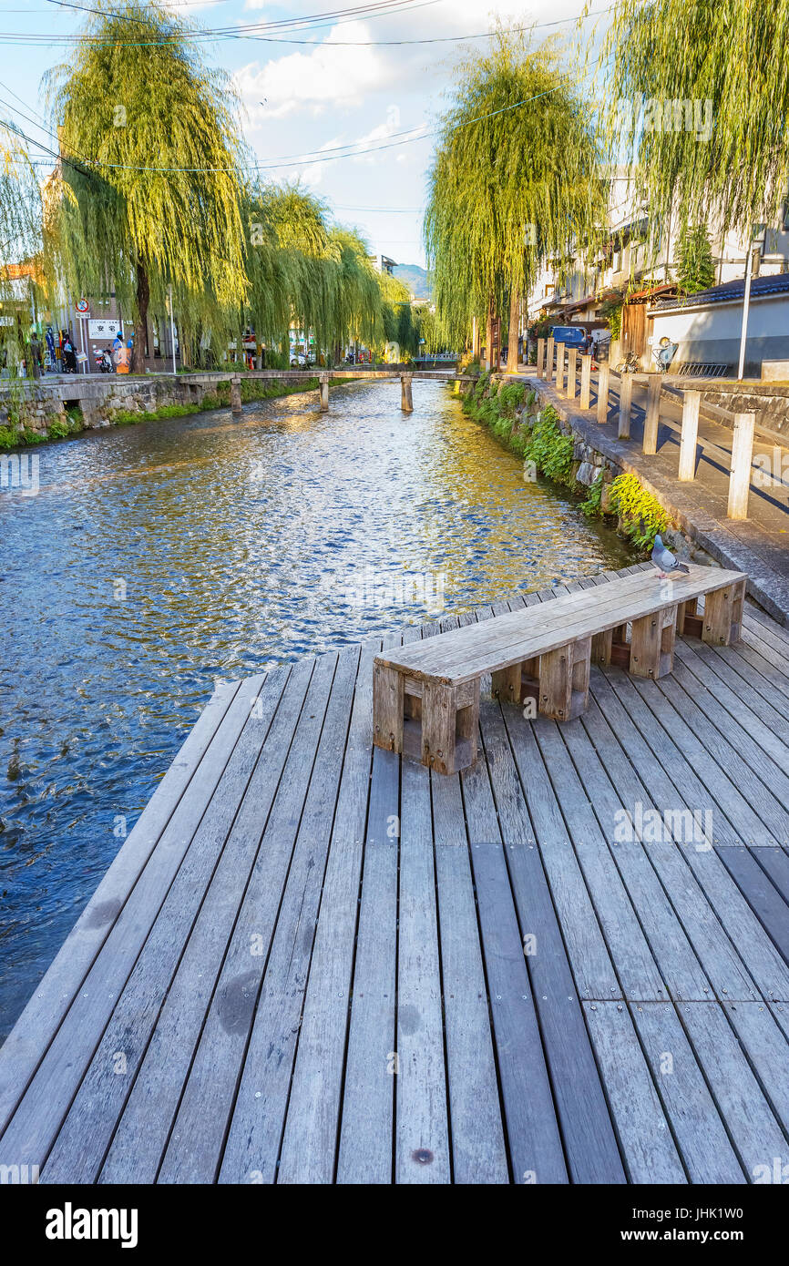 Shirakawa canal in Kyoto, Japan Stock Photo