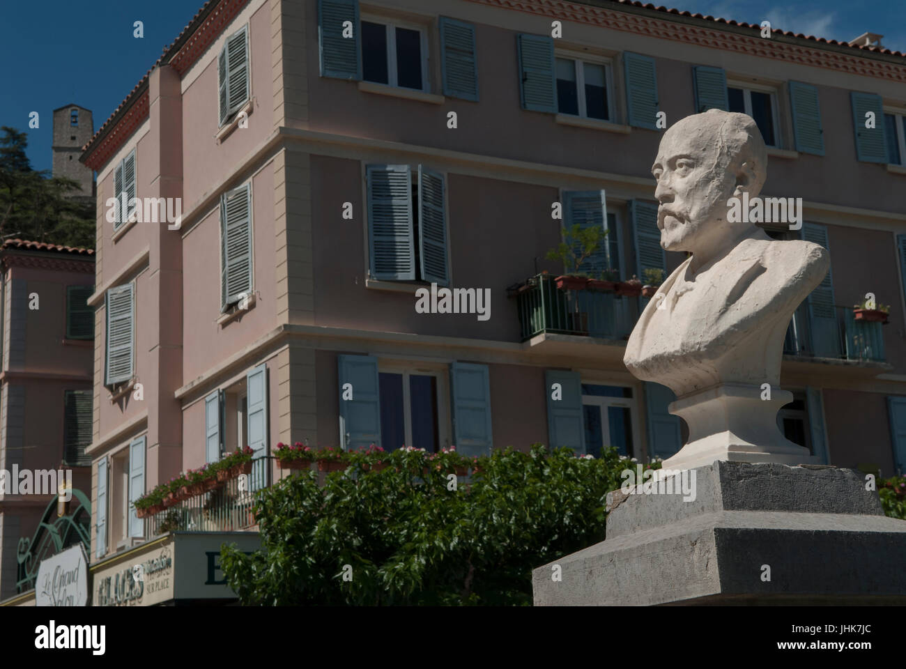 Paul Arene. Sisteron France statue French writer Poet France HOMER SYKES Stock Photo