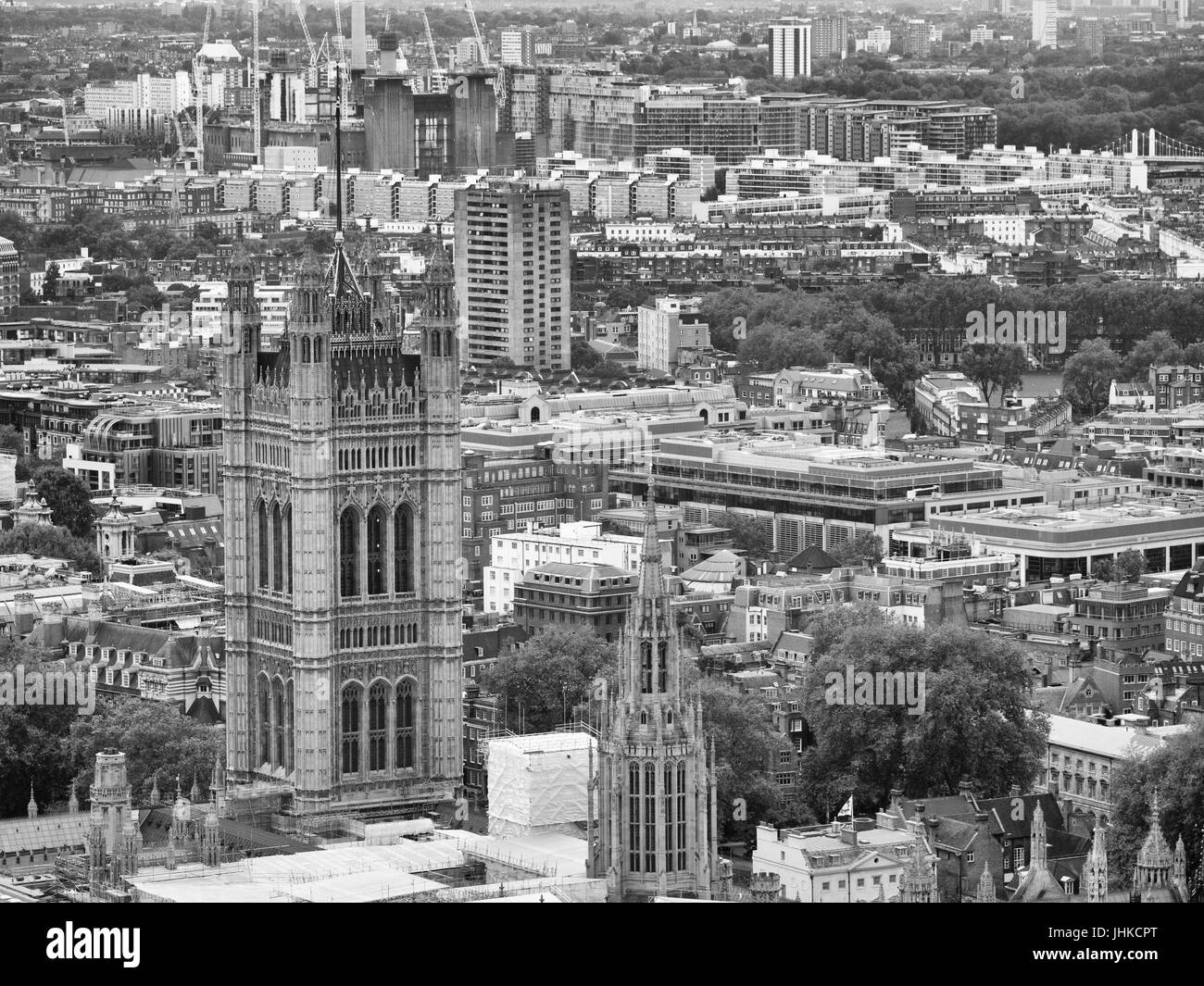 London in Black & White Stock Photo