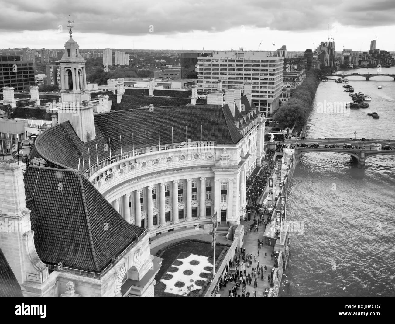 Black and white aerial photos hi-res stock photography and images - Alamy