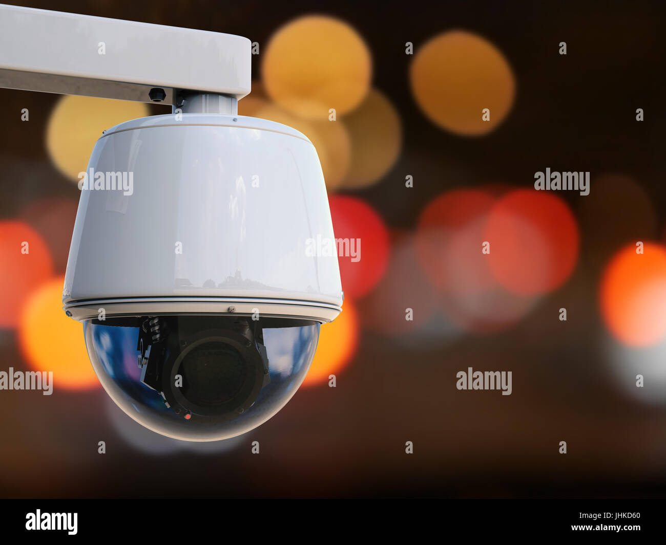3d rendering security camera or cctv camera at night Stock Photo Alamy