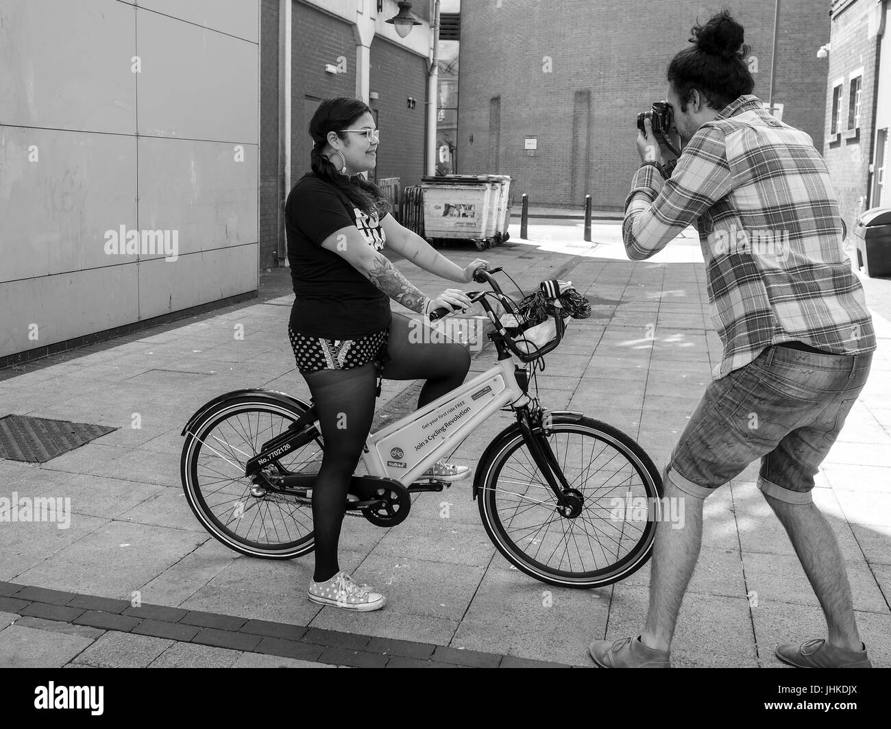 Olympus bicycle hires stock photography and images Alamy