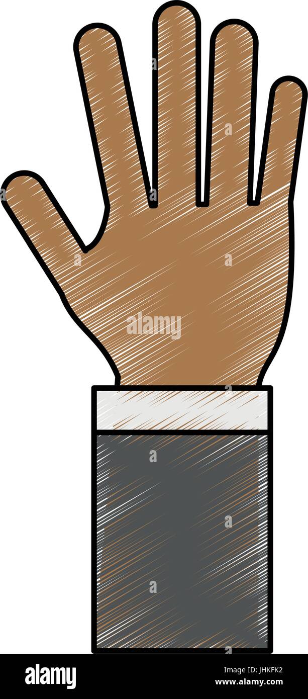 hand vector illustration Stock Vector Image & Art - Alamy