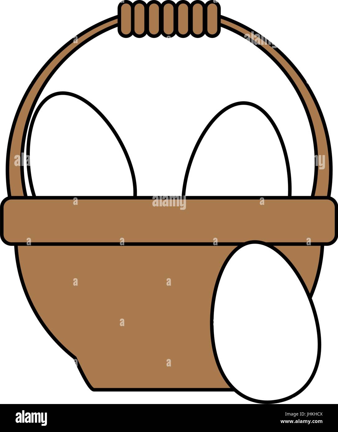 egg basket vector illustration Stock Vector Image & Art Alamy