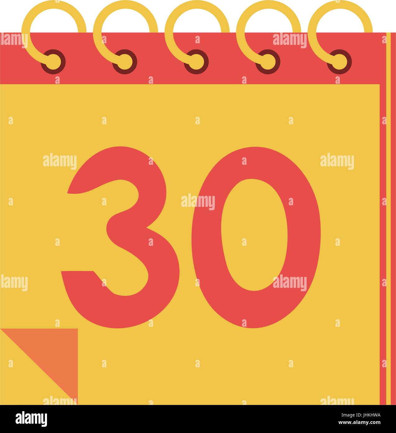calendar with number 30 icon image Stock Vector Image & Art - Alamy