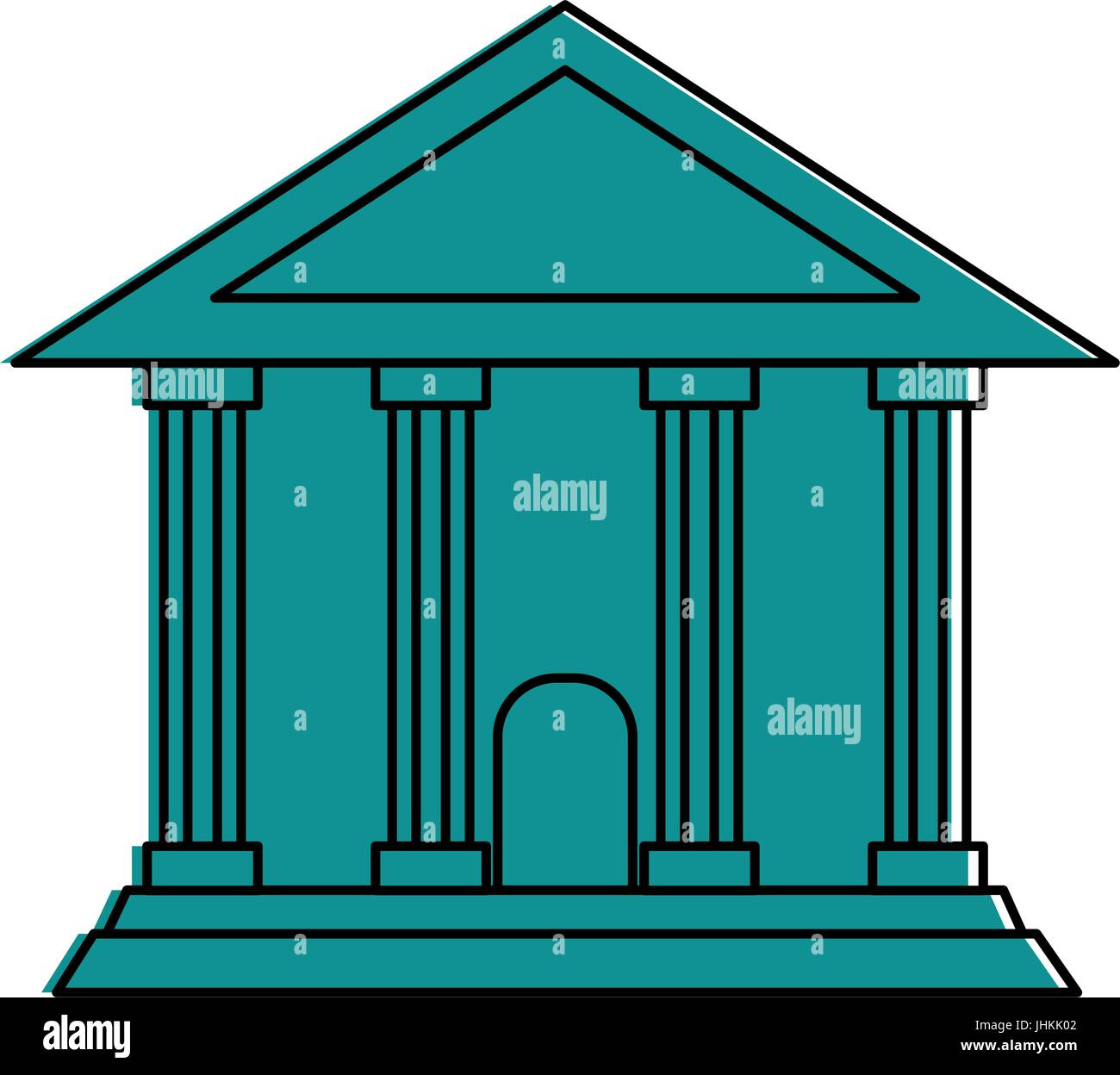 Greek temple roof structure Stock Vector Images - Alamy